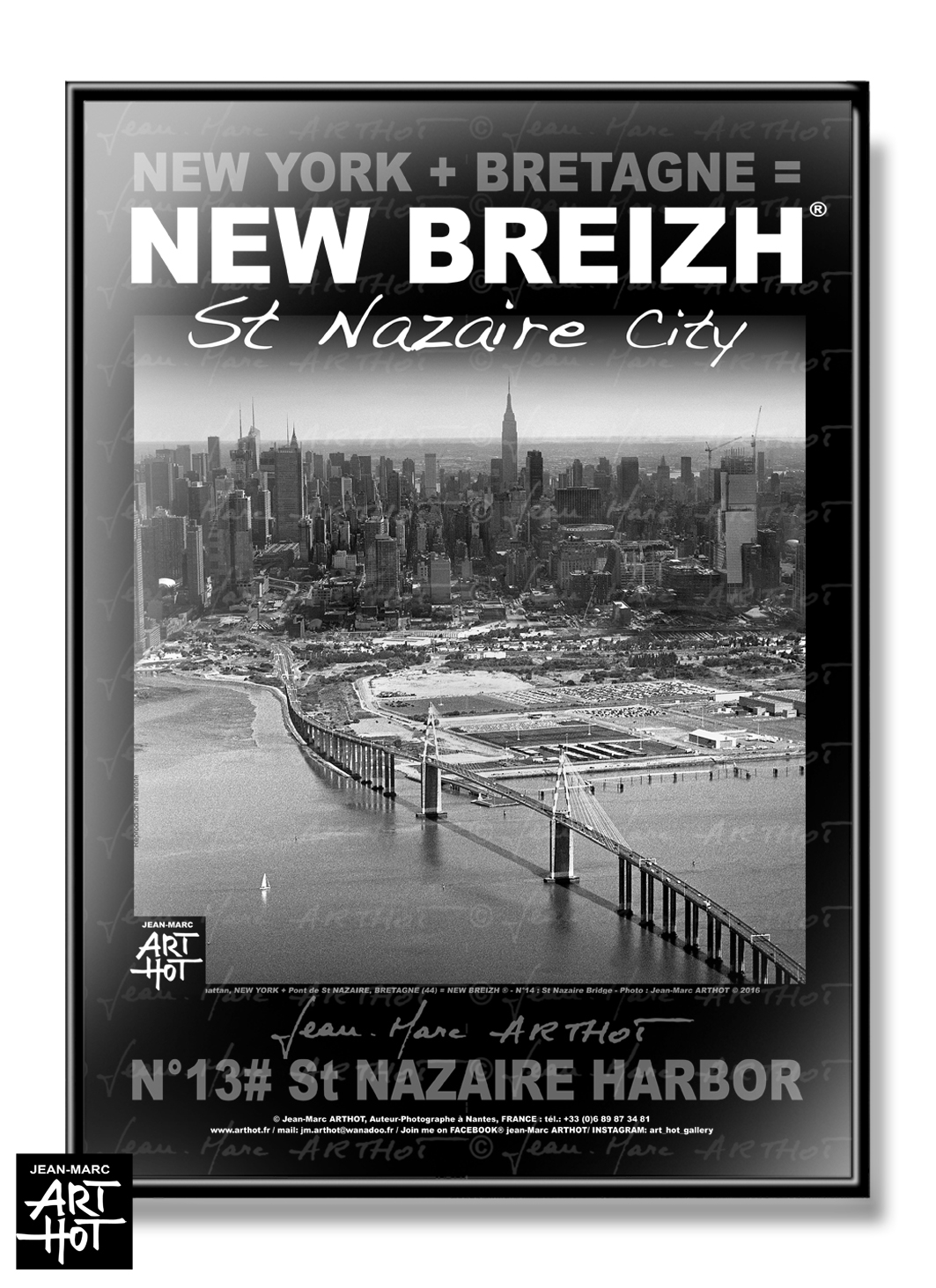 arthot-photo-art-b&w-new-york-bretagne-newbreizh-014-loire-atlantique-44-saint-nazaire-pont-aero-AFFICHE